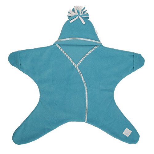 Tuppence and Crumble Star Baby Wrap Turquoise Size Medium
