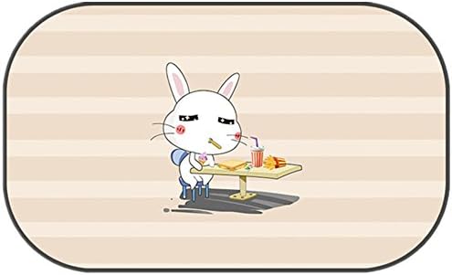 YL Story Cartoon Rabbit Design Auto Side Window Visors UV Blinds for Children Baby Kids Back Seats Cling Baby Children Car Window Sun Shades 30cm*51cm (2 pieces)