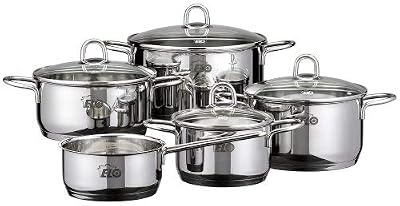 Baumalu Elo Set de cuisson 5 pièces en acier inoxydable 18/10 Rubis