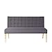 Produktbild Pharao24 Esszimmersofa in Grau Stoff Breite 125 cm Höhe 93 cm Tiefe 53 cm