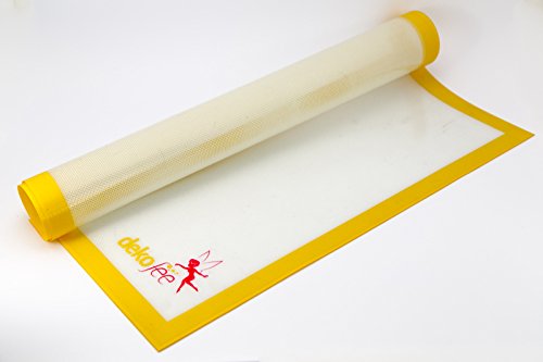 dekofee Silikon Arbeitsunterlage 60x50 cm extra breit mit Glasfaserkern