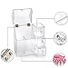 Brush Holder, HBF Clear Acrylic Make Up Brush Holder with Free Pink Pearls
