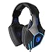 Produktbild samLIKE Sades SA819 Gaming Kopfhörer für ps4 / Xbox One/pc, Headset mit Mikrofon Lautstärkeregelung am Kabel, Metallisches Surround Sound Geräuschisolierung 3.5mm Headphone (Blau)