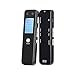 Produktbild Digital Voice Recorder von Aurtec, 8GB 384Kbps Sound Audio Recorder Diktiergerät mit USB & MP3 Player, Voice aktiviert, Doppel-Mikrofon, Metallgehäuse, Schwarz