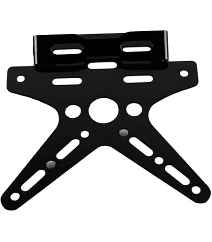 2PCS Nero/Cromo 5 3/4 "Kit Staffa Faro Da 5.75 Pollici For Staffe Di Montaggio For Moto Anello Compatibile Con Fari LED Da 5.75 Pollici (Size : 2PCS Black - 9