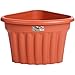 Produktbild Eck Pflanzer Blumen-Topf 49x49x40cm Terracotta - Pflanztopf Pflanzen Kübel Blumen Übertopf Pflanzentopf