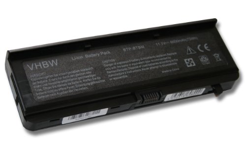 vhbw Li-Ion Akku 6600mAh (11.1V) schwarz für Notebook, Laptop Medion MD96290, MD96430, MD96432, MD98300, MDF96320 wie 40021138, 40022655, BTP-BRBM.