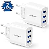 Lieferumfang: 2 Pack 3-Port USB Wandladegerät. EINJÄHRIGE GARANTIE - Wir bemühen uns, die beste Qualität und EINJÄHRIGE Garantie für kostenlosen Ersatz oder volle Rückerstattung bei Problemen zu bieten. Wenn Sie Fragen haben, kontaktieren Sie uns einfach.