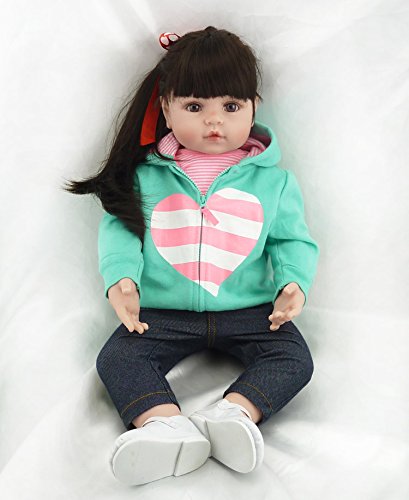 22 Long Hair Realistic Looking Lifelike Reborn Baby Doll Soft