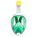 Produktbild TECHMAX Schnorcheln Maske Volles Gesicht Grün S/M