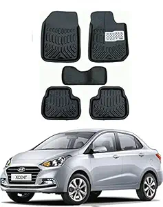 EIAC Plastic 3D Mat for Hyundai Xcent (Black)