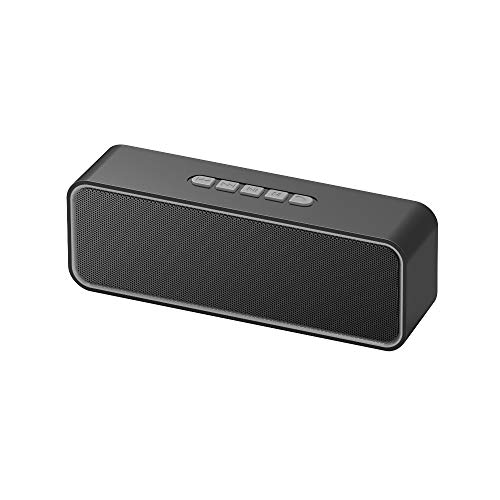 Sonkir Enceinte Portable TWS Bluetooth 5.0 sans Fil avec Base stéréo 3D HiFi 1500 mAh Batterie intégrée Compatible 12 Heures Gris