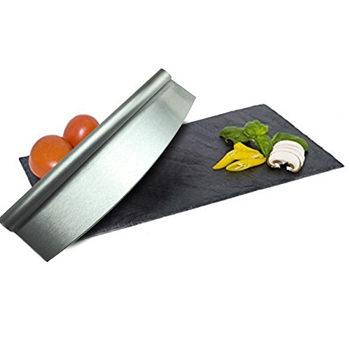Pizzaschneider, Goldbeing Wiegemesser / Pizzamesser & Butter Plastikschaber, Beste Weg zum Schneiden des Pizzas, Käse, Kuchen und mehr - 8