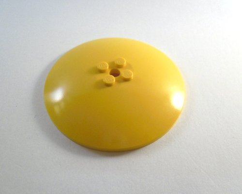 Preisvergleich Produktbild 1 Stück LEGO "Radar / Schüssel 8x8 Noppen" in Gelb.