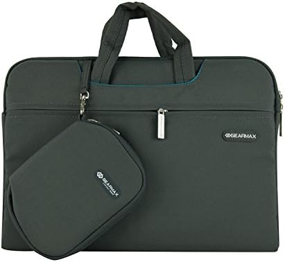 SunSmart Universal 12 inch Laptop sleeve bag case Pouch briefcase with Transformable Handle and Accessory Bag for 12-inch Notebook/Macbook Pro 12'' / Macbook Air 12'' (grey)