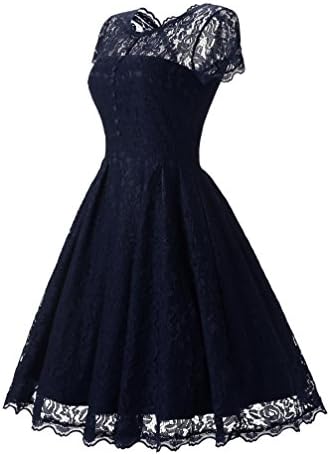 BEIJG Women's Short 2017 Cap Sleeve Lace Prom Dresses Formal Retro Vintage Swing Party Cocktail Dresses S-XXL