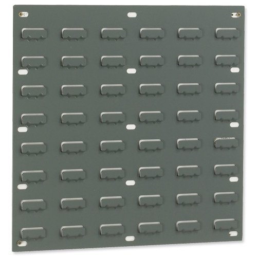 Barton Storage TP1 Louvred Panel Double Indented W457xH438mm Grey Ref 010101/P [Pack of 2]