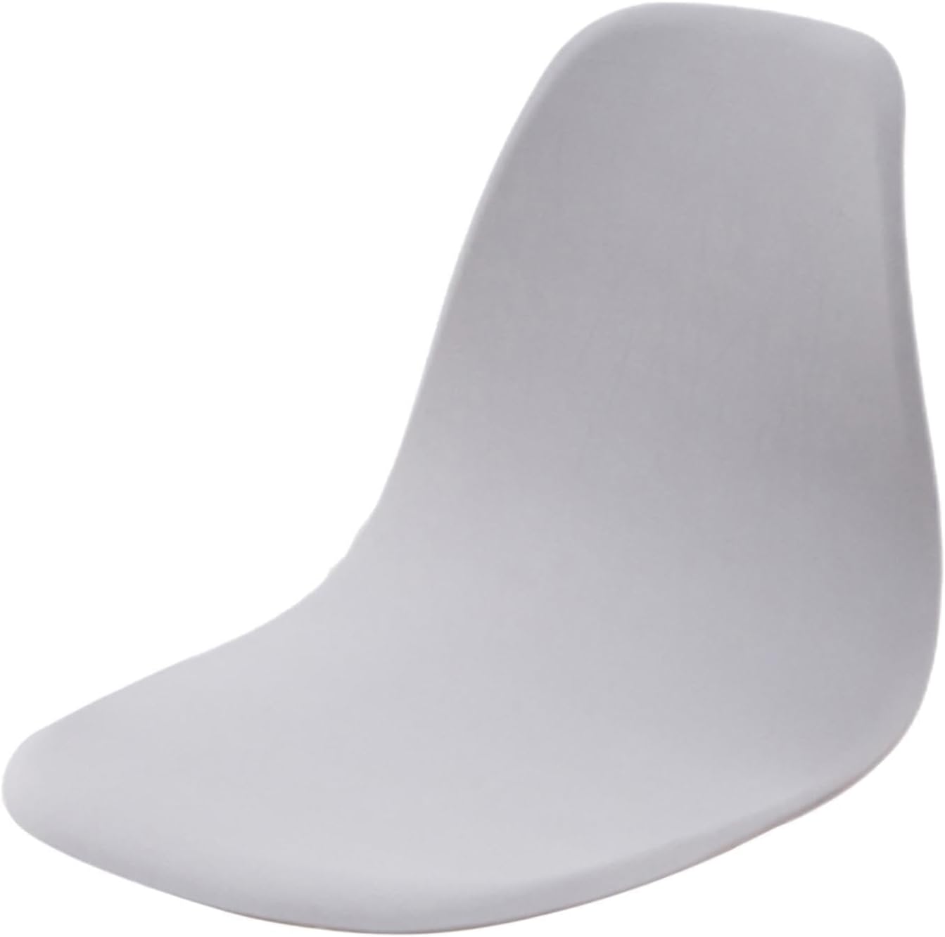 osiuujkw Funda de Asiento de Color sólido, extraíble, sin Brazos, Lavable, Suave, Protectora, Agradable para la Piel, Moderna Mediados Siglo, Gris Claro