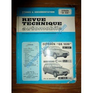 Download RRTA0325.4 - REVUE TECHNIQUE AUTOMOBILE CITROEN GS 1220-X2-CLUB
