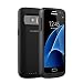 Produktbild KiWiBiRD 5000mAh Slim Galaxy S7 Battery Case mit 120%+ extra Strom für Samsung Galaxy S7 (Nicht geeignet für S7 edge) - Mattschwarz