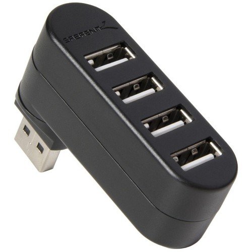 Sabrent USB HUB - 4-Port USB 2.0 drehbaren Hub [90 ° / 180 ° Grad drehbar] (HB-UMN4)
