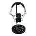 Produktbild tekbotic Kopfhörer Ständer Aluminium: Matt Bat schwarz: Gaming Headset stehen – DJ Kopfhörer stehen – topple-free