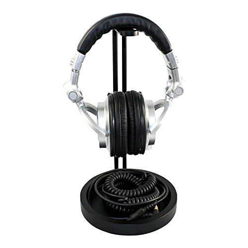 Preisvergleich Produktbild tekbotic Kopfhörer Ständer Aluminium: Matt Bat schwarz: Gaming Headset stehen – DJ Kopfhörer stehen – topple-free