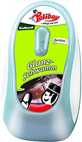 Poliboy Collonil Varios Alta Calidad Cuidado y Agentes de Limpieza para Zapatos de Cuero - Hecho en Alemania - Brillo Esponja sin Color