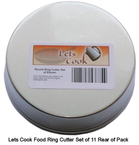 Ausstechförmchen-Set rund (für Kekse, Gebäch, Doughnuts, Zuckerbäckerei und als Kuchendekor) - 2
