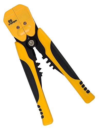 Automatische Abisolierzange Crimpzange selbsteinstellend verstellbar Feinjustierung über Einstellschraube AWG Entmanteler Isolierzange