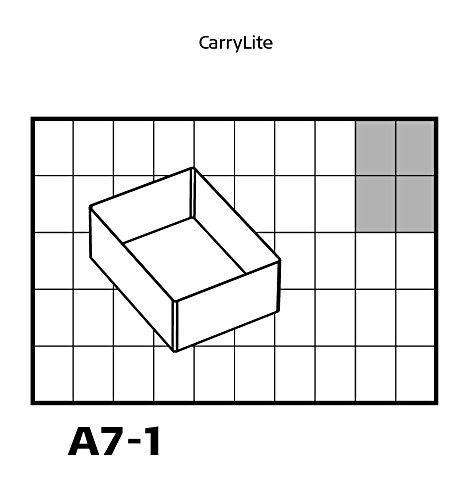 raaco Einsatzset, Ordnungssysteme, Typ 55 A: 4xA7-1, transparent, 136471 - 8
