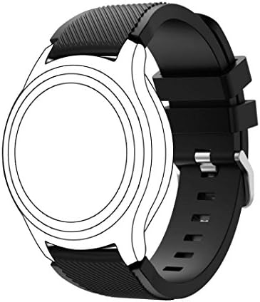 Gear S3 Classic Watch Band, Venter® Soft Silicone Replacement Sport Strap for Samsung Gear S3 Frontier / S3 Classic / Moto 360 2nd Gen 46mm Smart Watch(NOT FIT S2 &amp; S2 Classic &amp; Fit2)