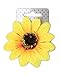 Large fabric sunflower on a forked hair clip