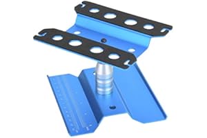 Drfeify Estación de Reparación de Automóviles RC, Estación de Reparación de Rotación RC Soporte de Trabajo de Plataforma de Montaje para 1/8 1/10 RC Model Car (Azul)