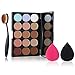 RUIMIO Contour Kit Highlighting Cream Contour Palette 15 Colors