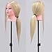 Neverland Professional 24" 50% Real Human Hair Training Head With Free Clamp For College and Professional Use Blonde #613