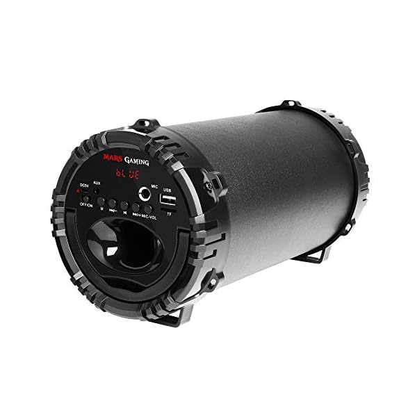 Mars Gaming MSB0 - Altavoz portátil Bluetooth de 10 W (USB, Micro SD, RGB Flow, Karaoke) Negro - Imagen 5