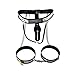 Produktbild C&S CS Stahl Metall Chastìty Gürtel Weibliche Y-Typ Chastìty Hosen C-Linie Hosen Stahlring Hosen Set Metall Material (Gürtel Oberschenkel Teile Größe einstellbar) für Frau