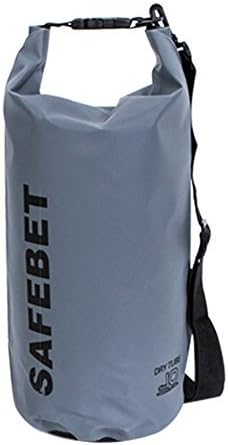 HC &amp; ABELE SAFEBET Waterproof Floating Dry Bags for Boating, Kayaking, Fishing, Rafting, Swimming, Camping and Snowboarding - 5L/10L/20L, 8 Colors (Grey, 10L)