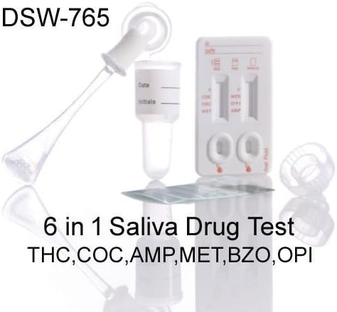2 x UKDrugTesting DSD-765 6 in 1 saliva drug testing kit