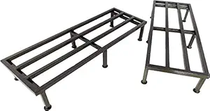 SAIFIX Iron Plant Stand, Planter for Indoors and Outdoors, Easy to Lift, Can Be Used Accordingly(60 L x 20 W x 10 H in CMs | Set of Two)