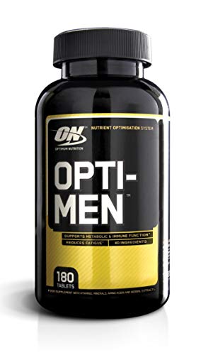 OPTIMUM NUTRITION Optimen Multivitaminico Uomo non Aromatizzato, 180 Caps, 60 Porzioni