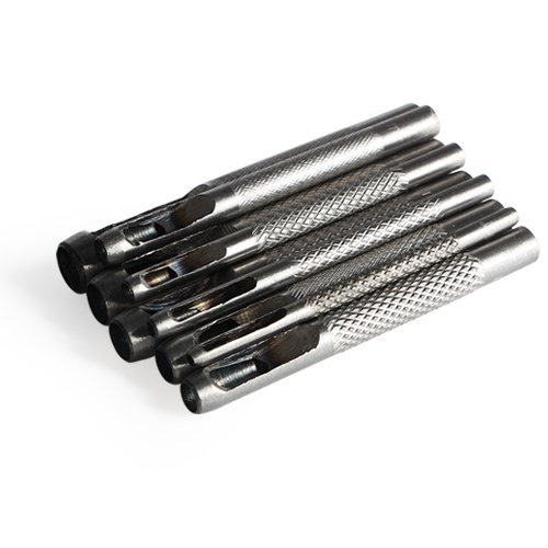 9 Stück Locheisen Lochstanze Leder Lederwaren Papier Craft Druck Werkzeug Gürtel Stanzen Set von 2.5mm-10mm - 4