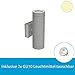 Produktbild Isolicht GU10 Wandleuchte für den Aussenbereich (Wandleuchte Up&Down IP54 silbergrau inkl. 2x 5W GU10 warmweiss dimmbar)