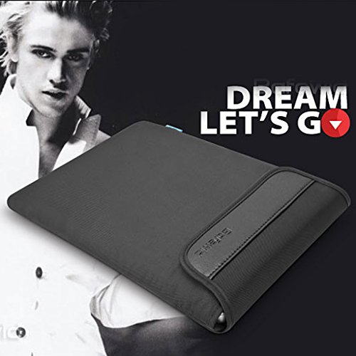 Tragbar Laptop Hülle Notebook Tasche Case für Macbook Mac Luft / Pro / Retina – Schwarz , Für 17 Zoll - 4
