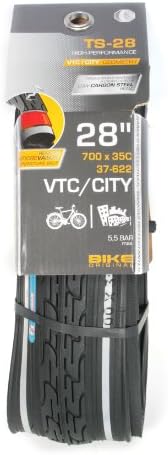 BIKE ORIGINALVTC 700 x 35C Reflective Anti-Puncture Tyres with Low Carbon Steel Bead