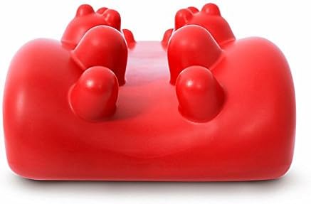 MNII Neck Massager Pilow Neck And Shoulder Relaxer Pillow With Trigger Point,Neck Pain Relief,Hand Massage Feeling No Power Required Red