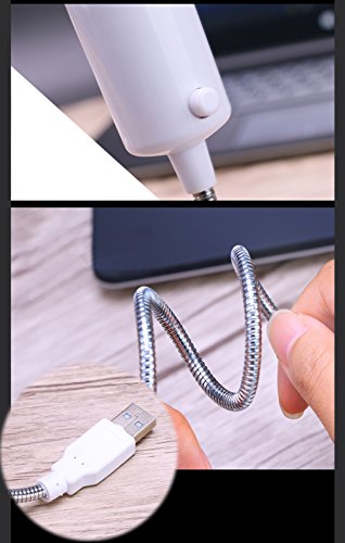 Ciaoed Mini USB LED Kreativ Cool Uhr Lüfter Einstellbare Flexible Schwanenhals Zeitanzeige Kühlventilator für PC Laptop - 8