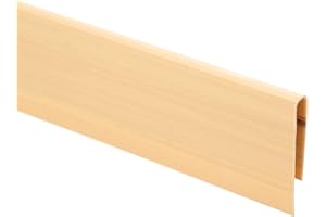 jarolift Clip di Fissaggio in PVC per Canniccio Profilo di Copertura per Recinzione, 1 m di Lunghezza, bambù