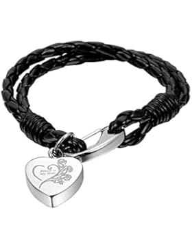 Valyria Edelstahl-Armband Always In My Heart, Urne, Charm-Armbänder